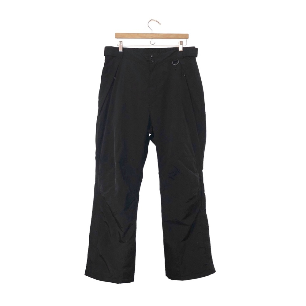 VTG Polar Edge Black Nylon Adjustable Waist Insulated Snowboard Ski Pants - Picture 2 of 9